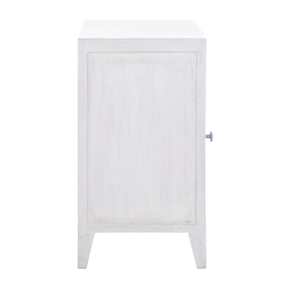 Thea 1 Door Carved Nightstand, White Wash. Picture 11