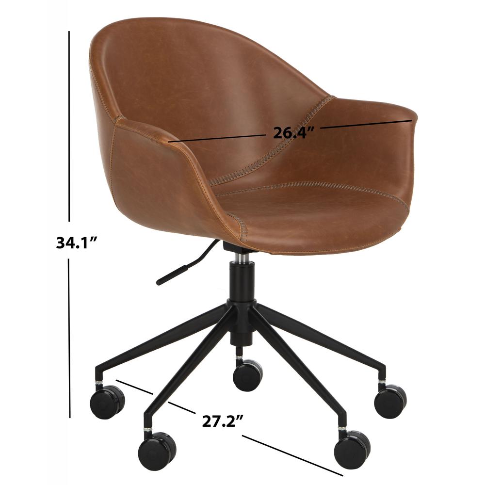 Ember Office Chair, Light Brown/Black. Picture 5