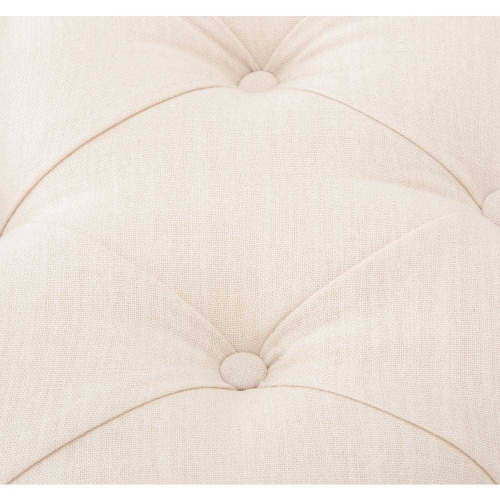 Liam Tufted Cocktail Ottoman, Light Beige/Dark Oak. Picture 12