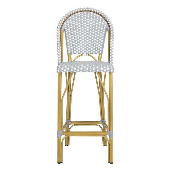 FORD INDOOR-OUTDOOR STACKING FRENCH BISTRO BAR STOOL, PAT4008B. The main picture.