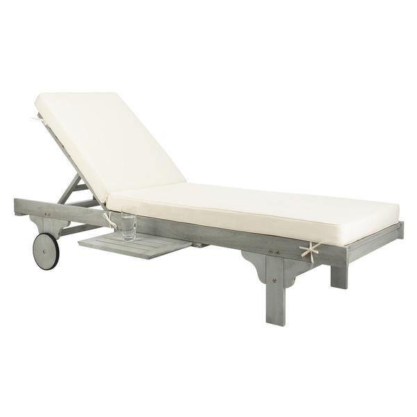 Coastal Haven Chaise Lounge Chair with Side Table, Belen Kox. Picture 1