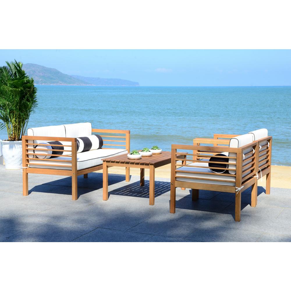 ALDA 4 PC OUTDOOR SET WITH ACCENT PILLOWS, PAT7033C. The main picture.