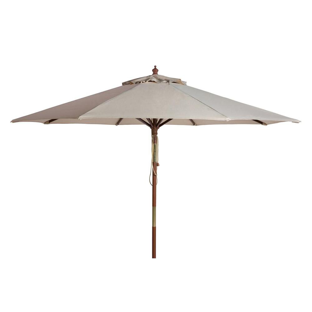 CANNES 9FT WOODEN OUTDOOR UMBRELLA, PAT8009A. Picture 1