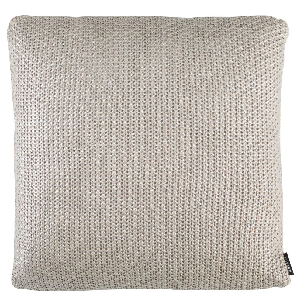 Tickled Grey Knit Pillow, Palewisper. Picture 2