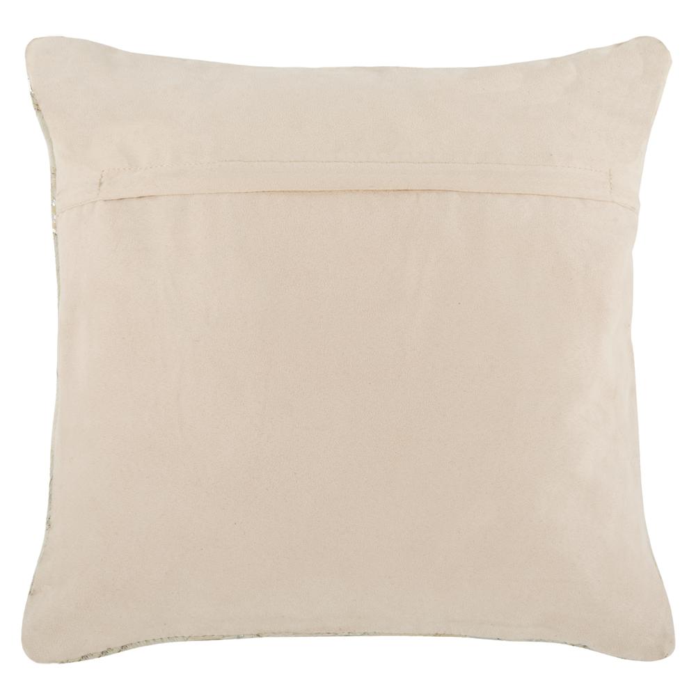 Metallic Herringbone Cowhide Pillow, Beige/Gold, PLS215A-1818. Picture 1