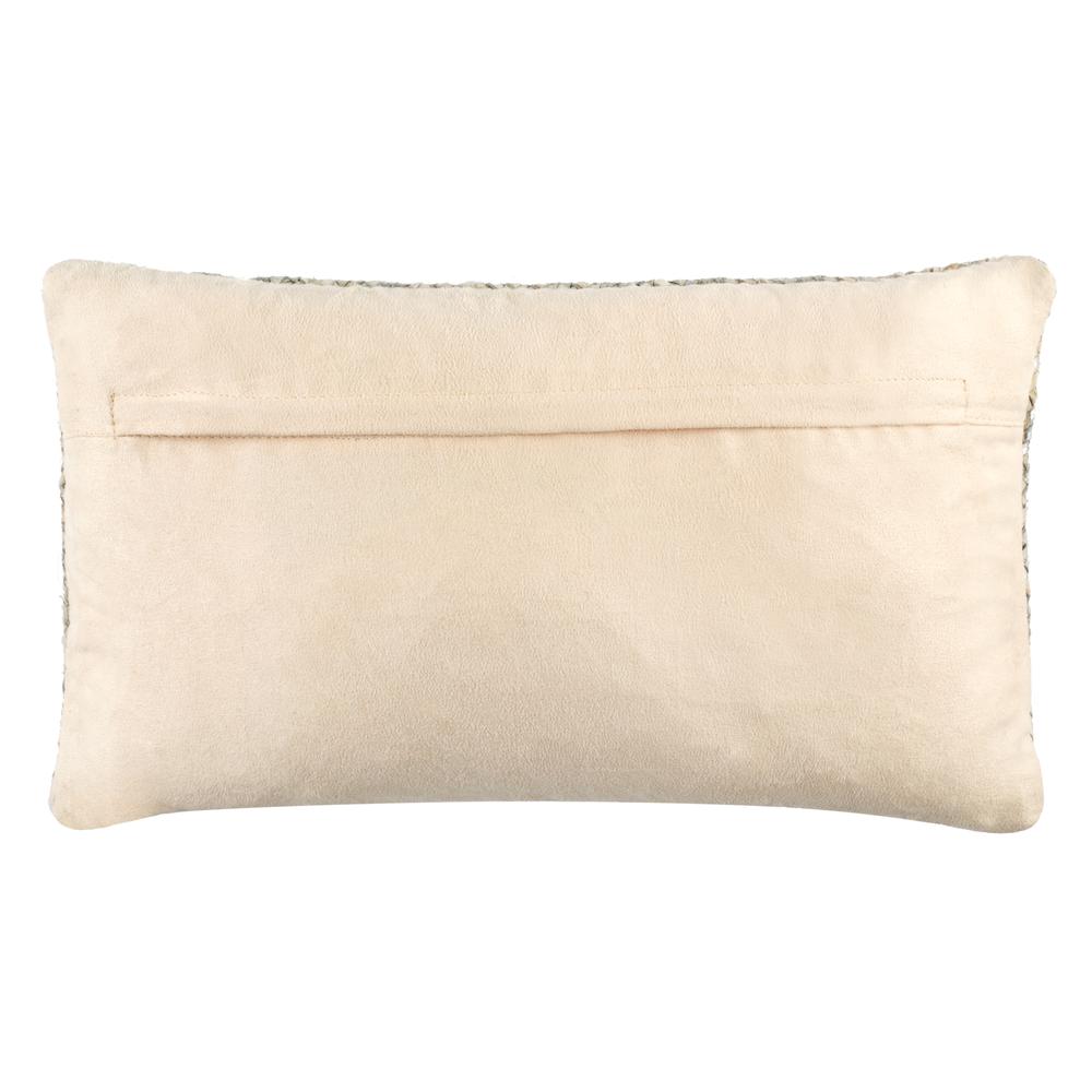 Shelby Cowhide 12"X20" Pillow, White. Picture 1