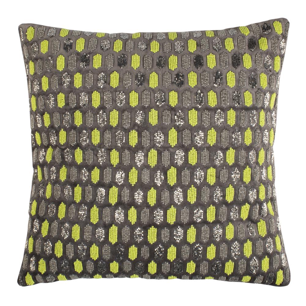 Reston Pillow, Green/Grey. Picture 1