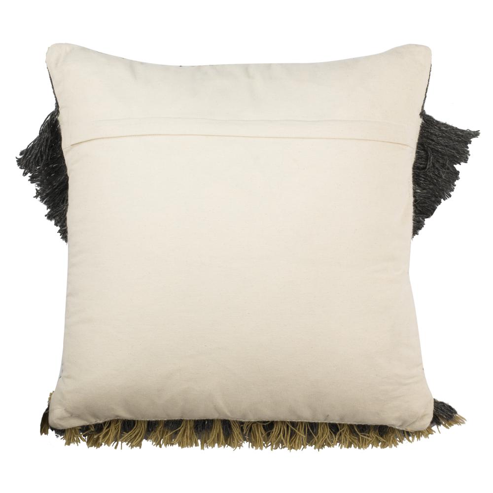 Elettra 20" Pillow, Charcoal/Gold. Picture 2