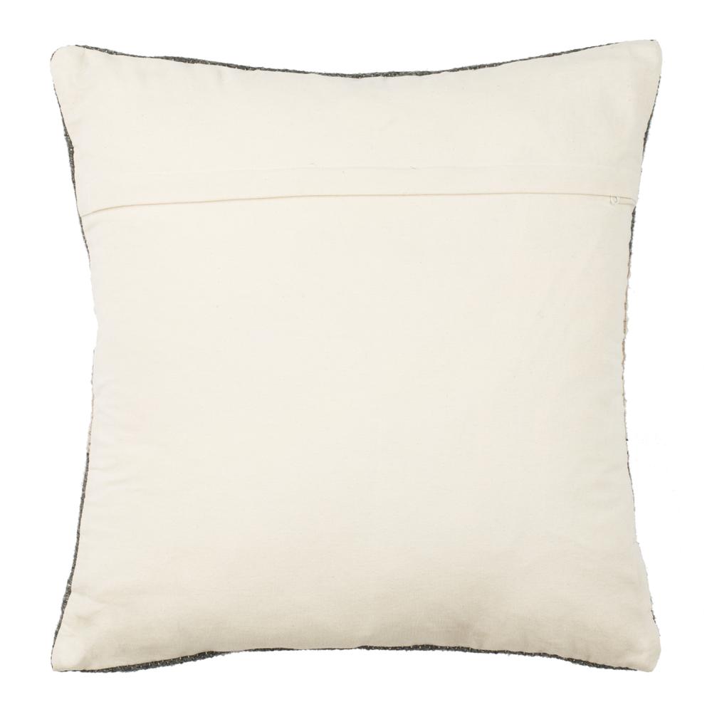 Freja 20" Pillow, Charcoal/Brown. Picture 1