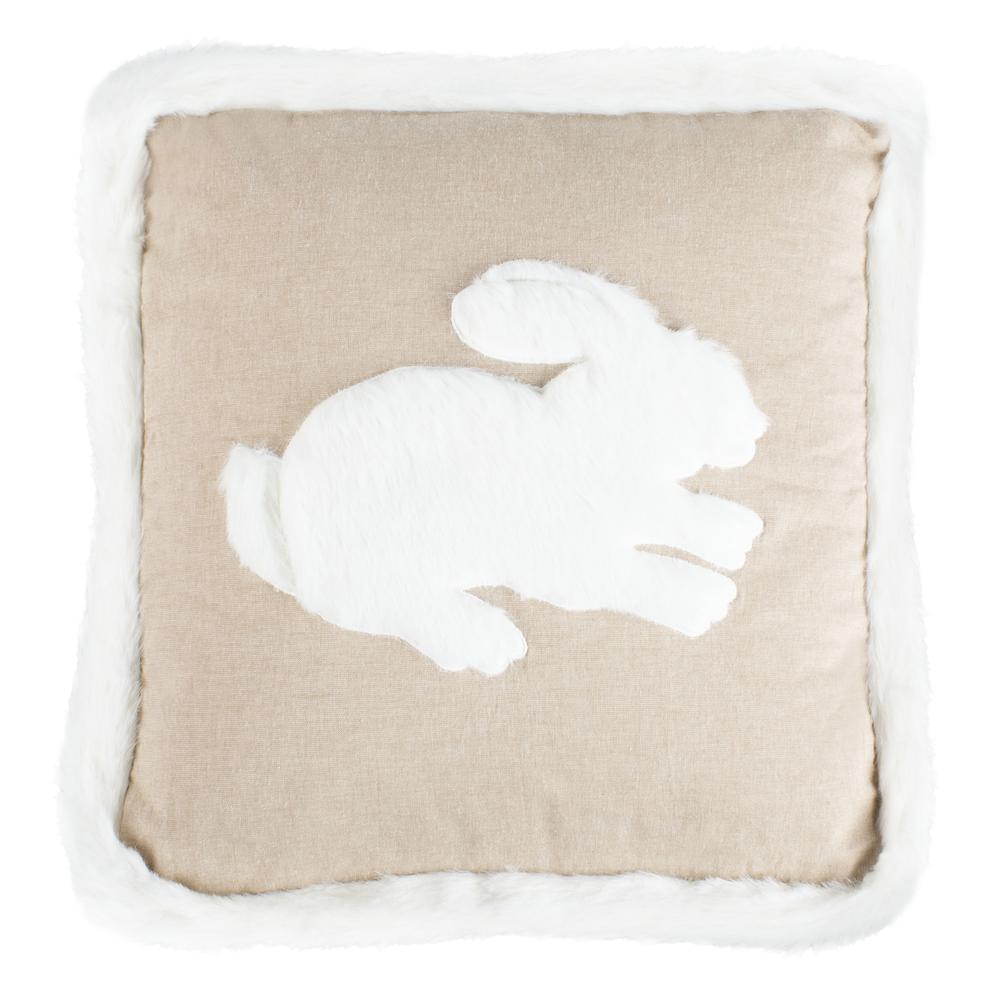 Flopsy Pillow, Beige/White. Picture 1