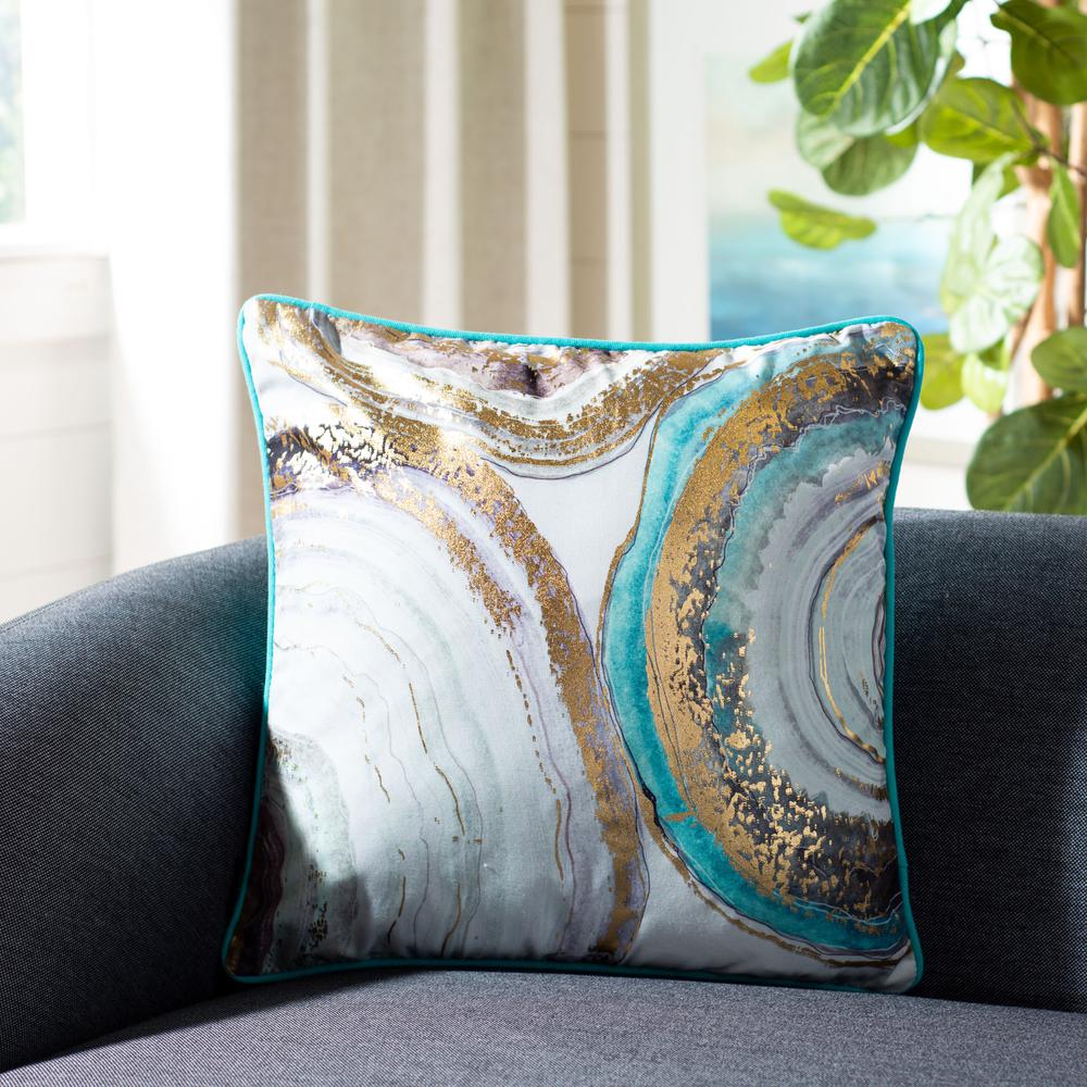 Nima Pillow, Blue/Gold. Picture 4