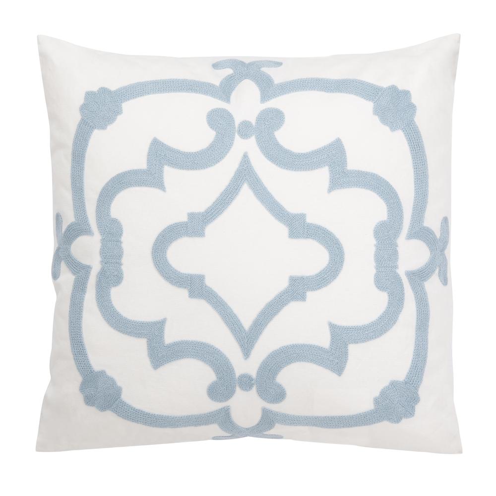 Daciana Pillow, White/Blue. Picture 1