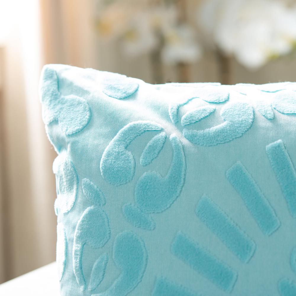 Shayla Pillow, Teal. Picture 1