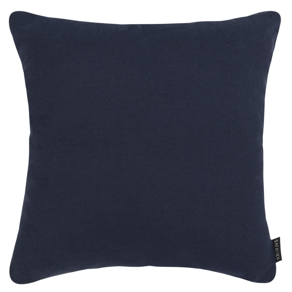 Blossom Pillow, Navy/Periwinkle 16" x 16". Picture 2