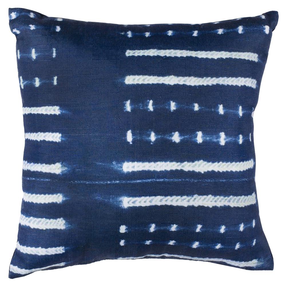 Narla Pillow, Deep Blue/White. Picture 1