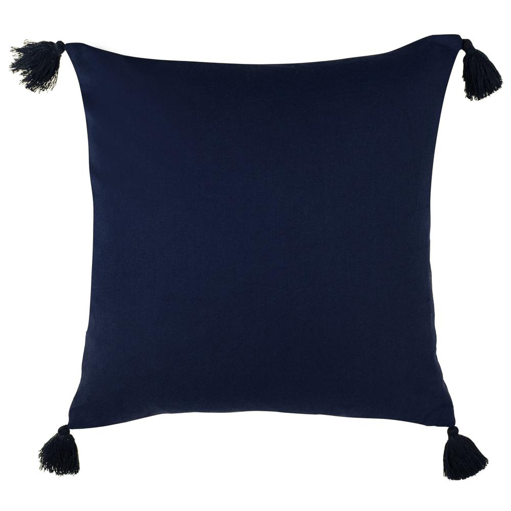 Cassia Pillow, Navy/White. Picture 2
