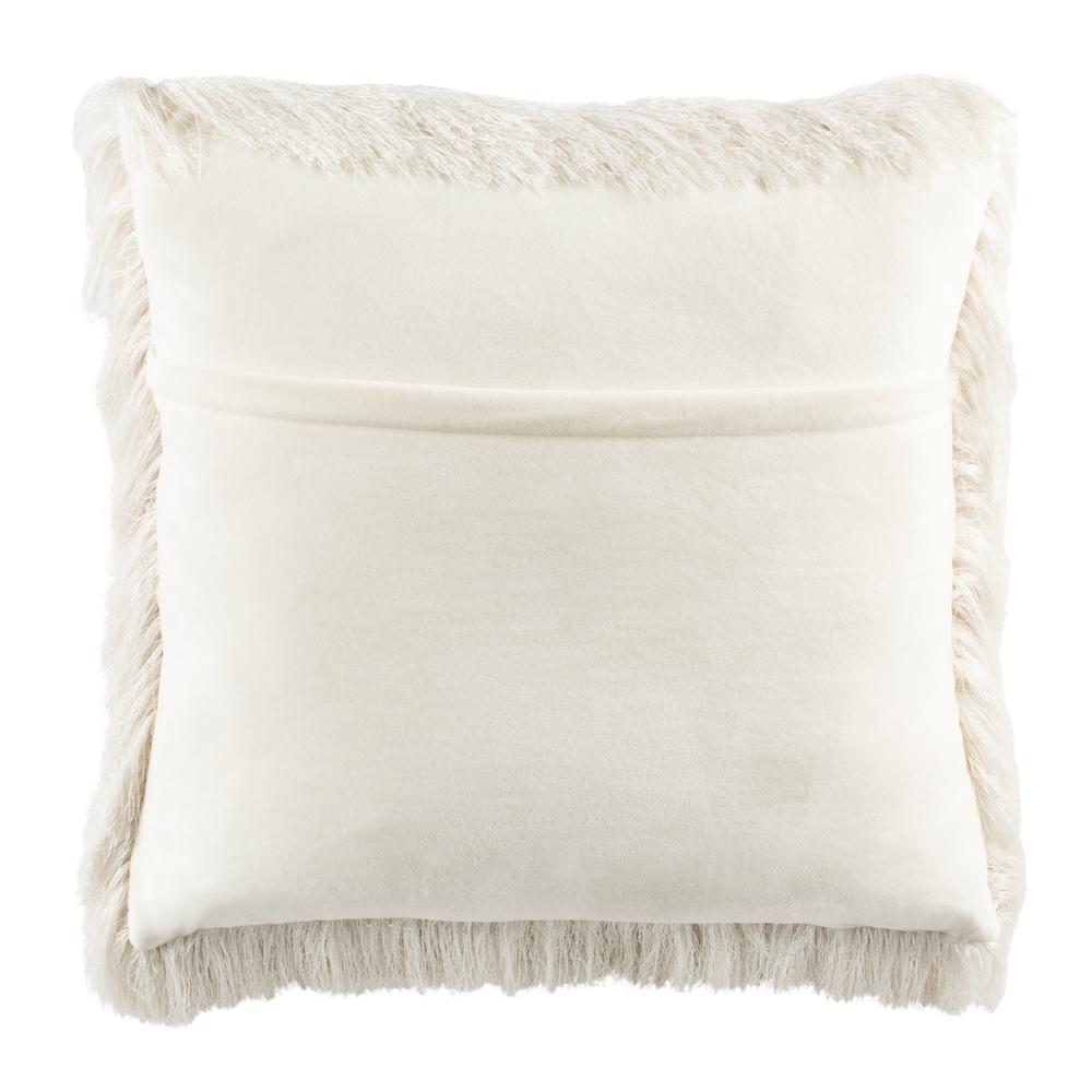 Chic Shag Pillow, Ivory. Picture 2