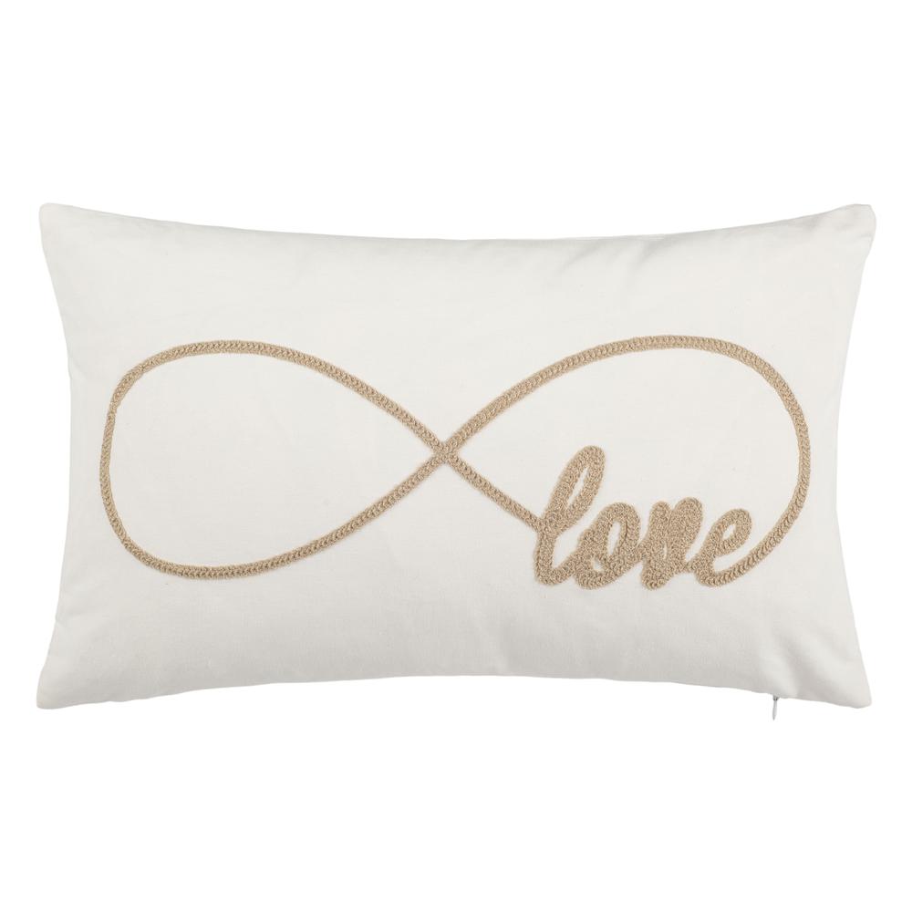 Infinite Love Pillow, Beige Rope. Picture 1