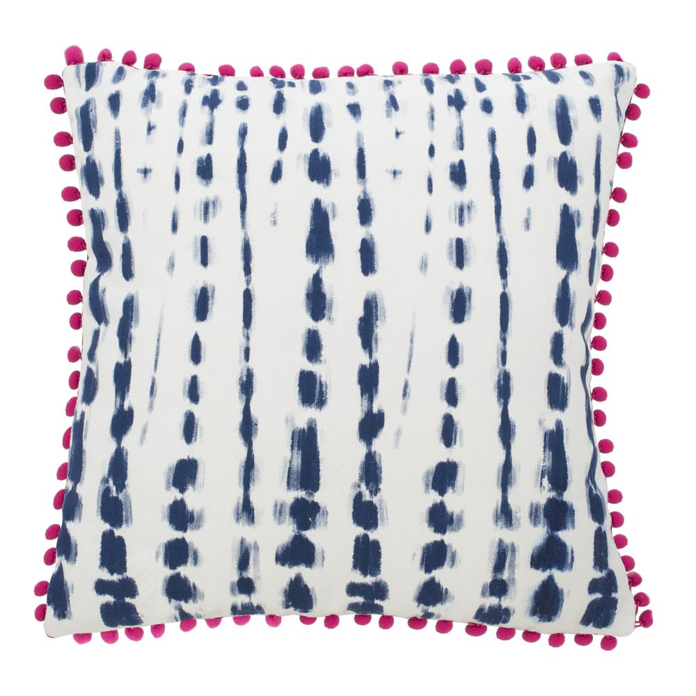 Atalia Pillow, Pink/Cream/Navy. Picture 1