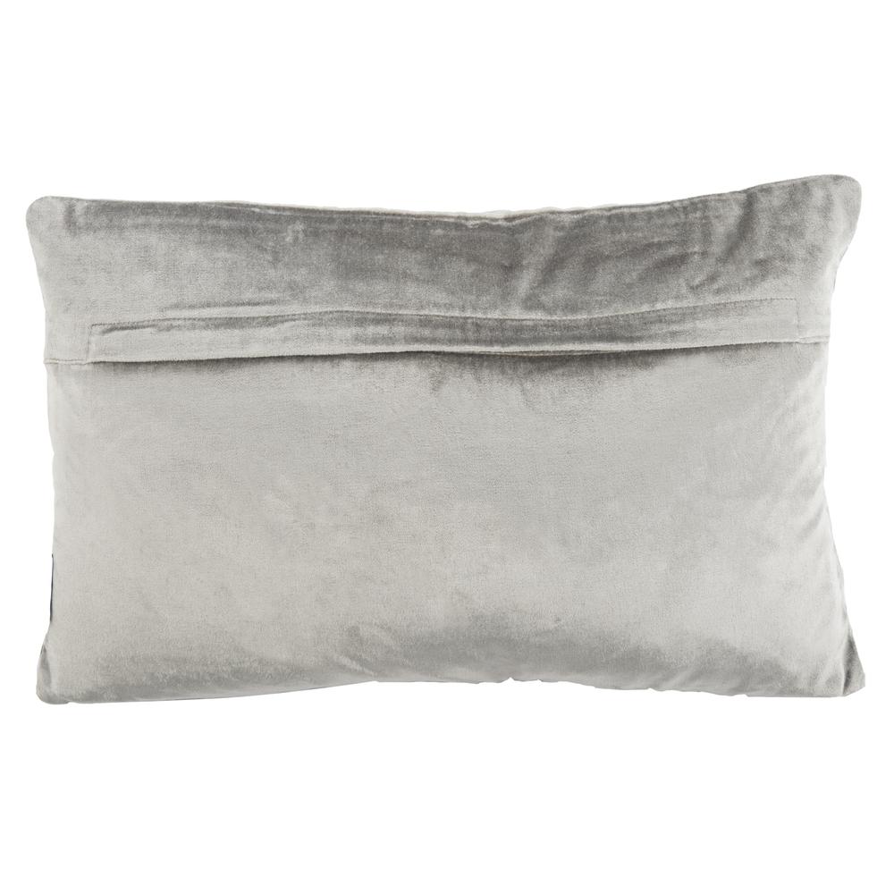 Edmee Metallic  Pillow, Light Grey/Silver, PLS881B-1220. Picture 2