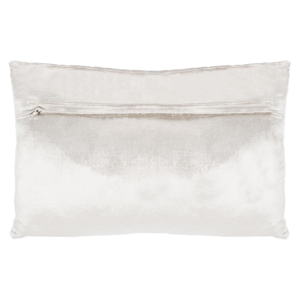 Sydnee Snowflake  Pillow, Beige/Silver, PLS885A-1220. Picture 2