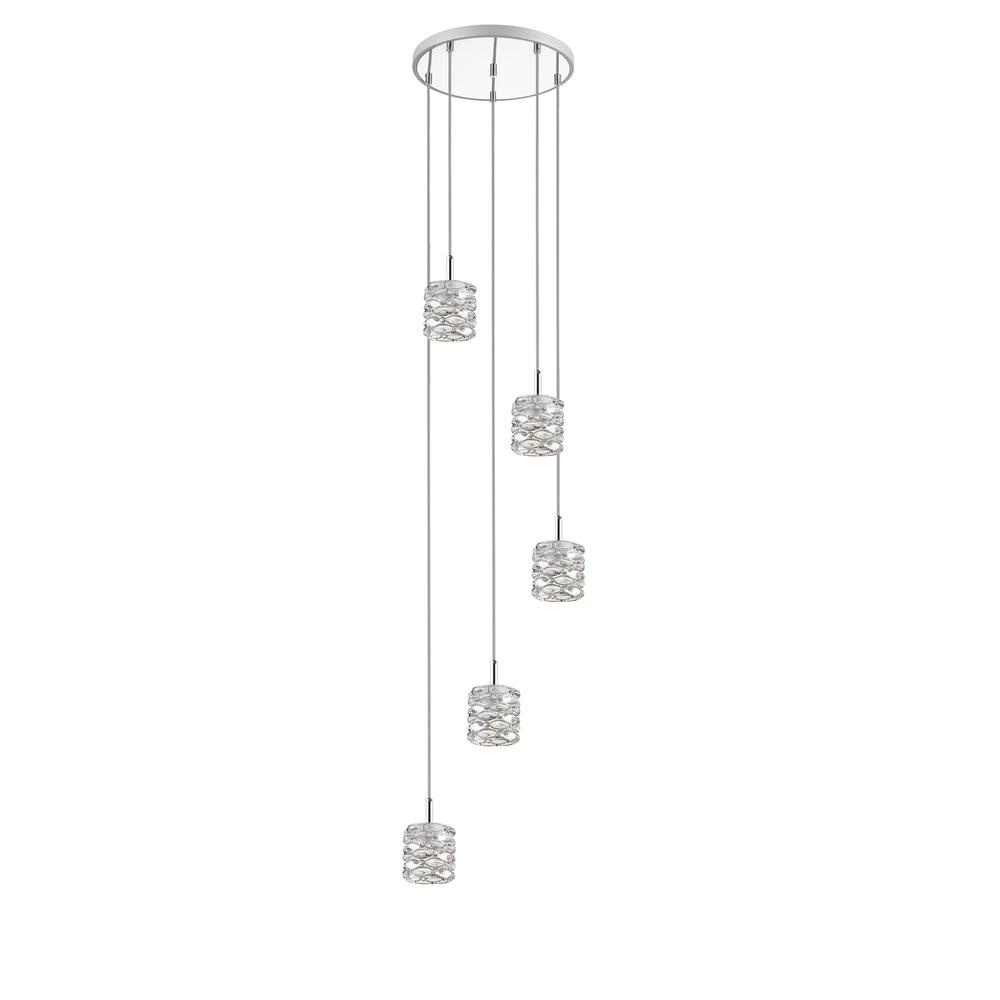 Hadden Pendant, Chrome/Clear. Picture 10