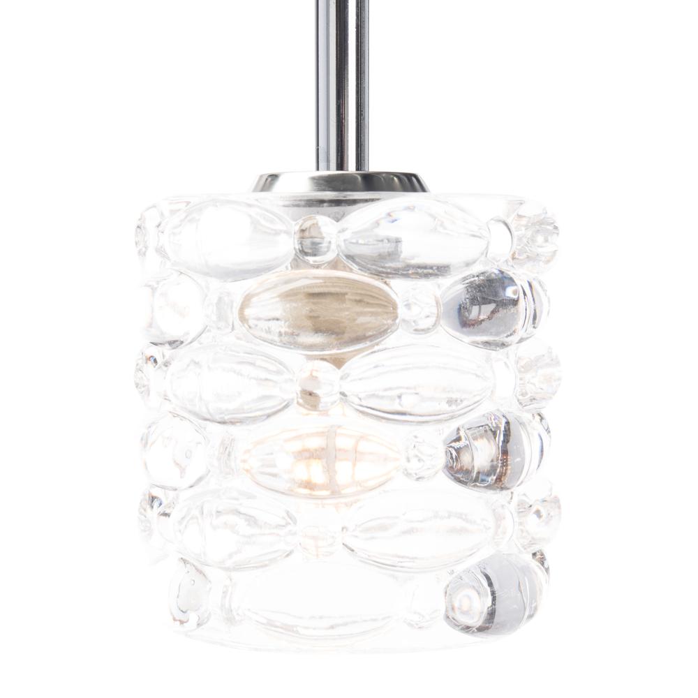Hadden Pendant, Chrome/Clear. Picture 1