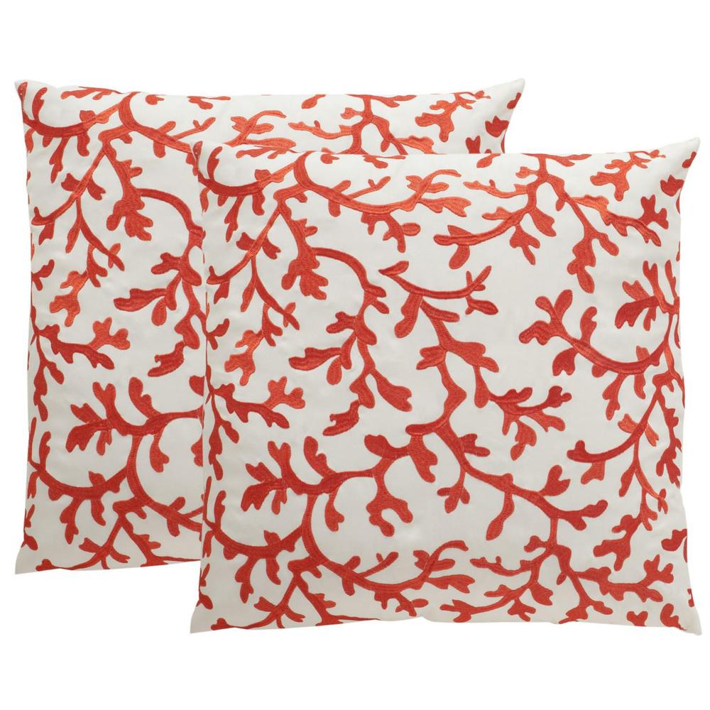 CORAL ALL OVER  PILLOW. Picture 1
