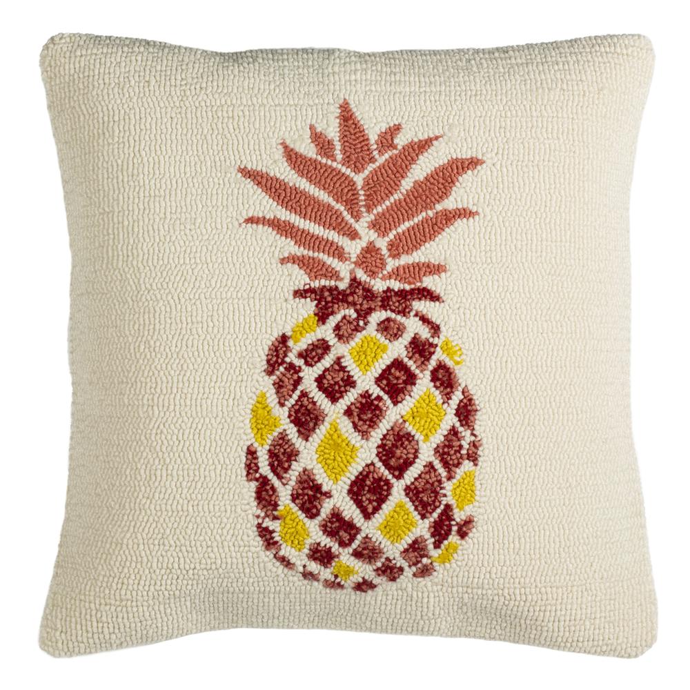 Pure Pineapple Pillow, Red/Yellow/White. Picture 1