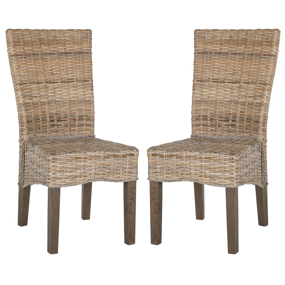 OZIAS 19''H WICKER DINING CHAIR, SEA8014A-SET2. Picture 1