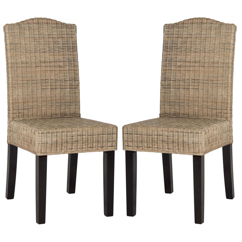 ODETTE 19''H WICKER DINING CHAIR, SEA8015A-SET2. Picture 1