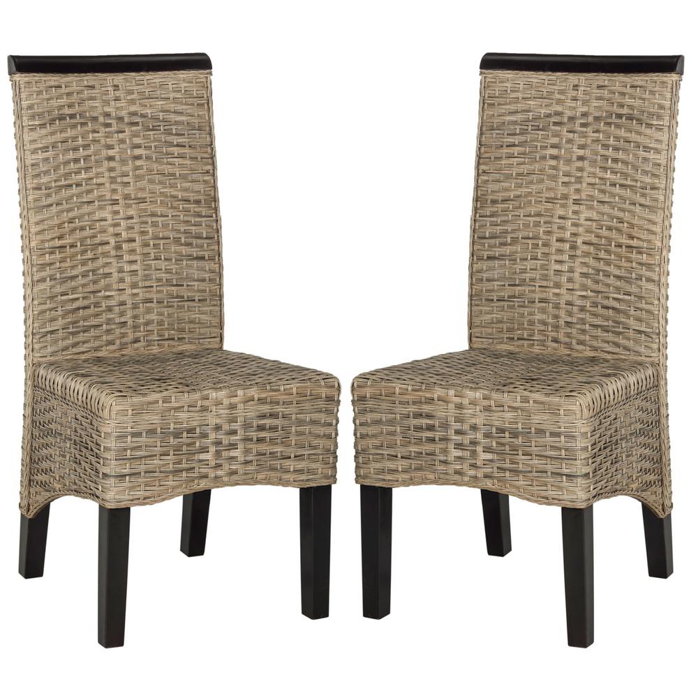 ILYA 18''H WICKER DINING CHAIR, SEA8017A-SET2. Picture 1