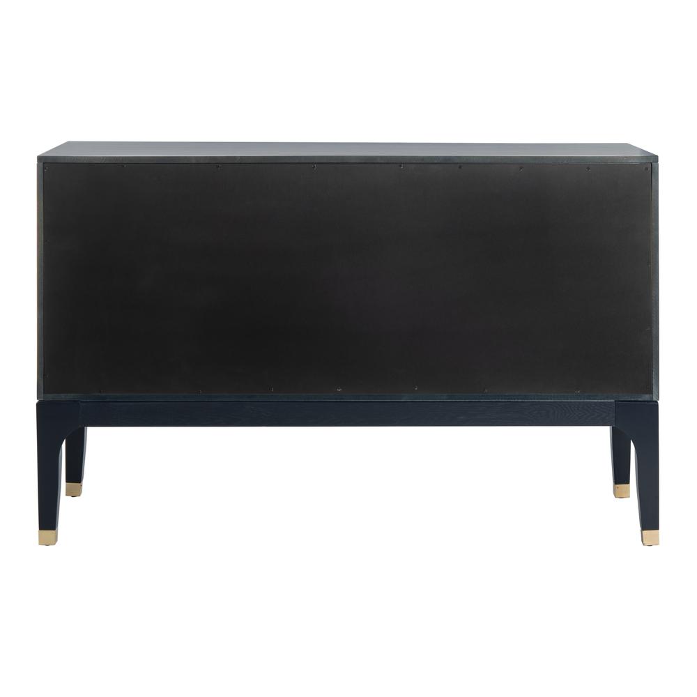 Lorna 6 Drawer Contemporary Dresser, Navy. Picture 2
