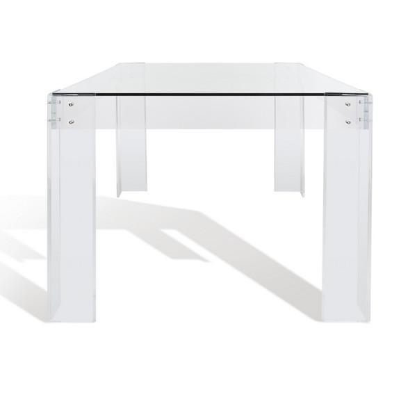 ROXANNE ACRYLIC DINING TABLE, Clear. Picture 3