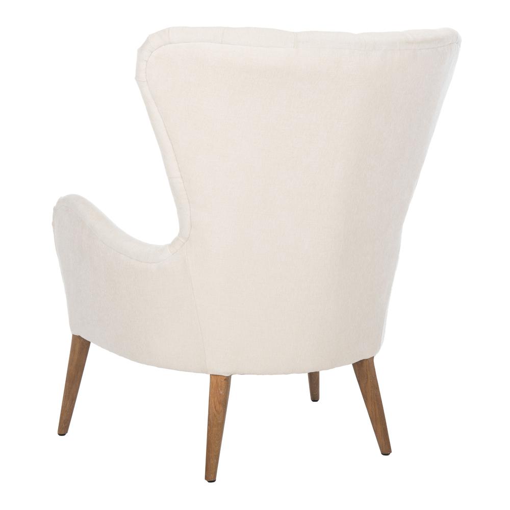 Brayden Contemporary Wingback Chair, Off White. Picture 3