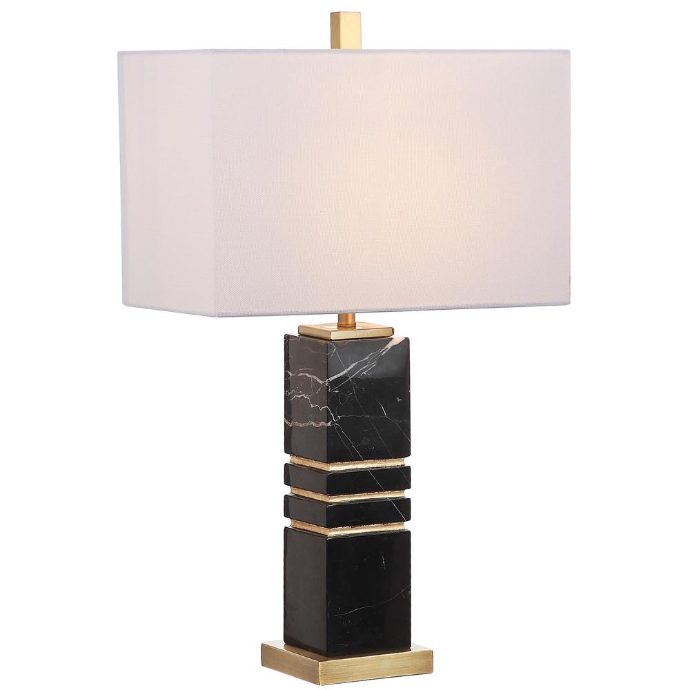 Jaxton Marble 27.5-Inch H Table Lamp , Black/Gold. Picture 5