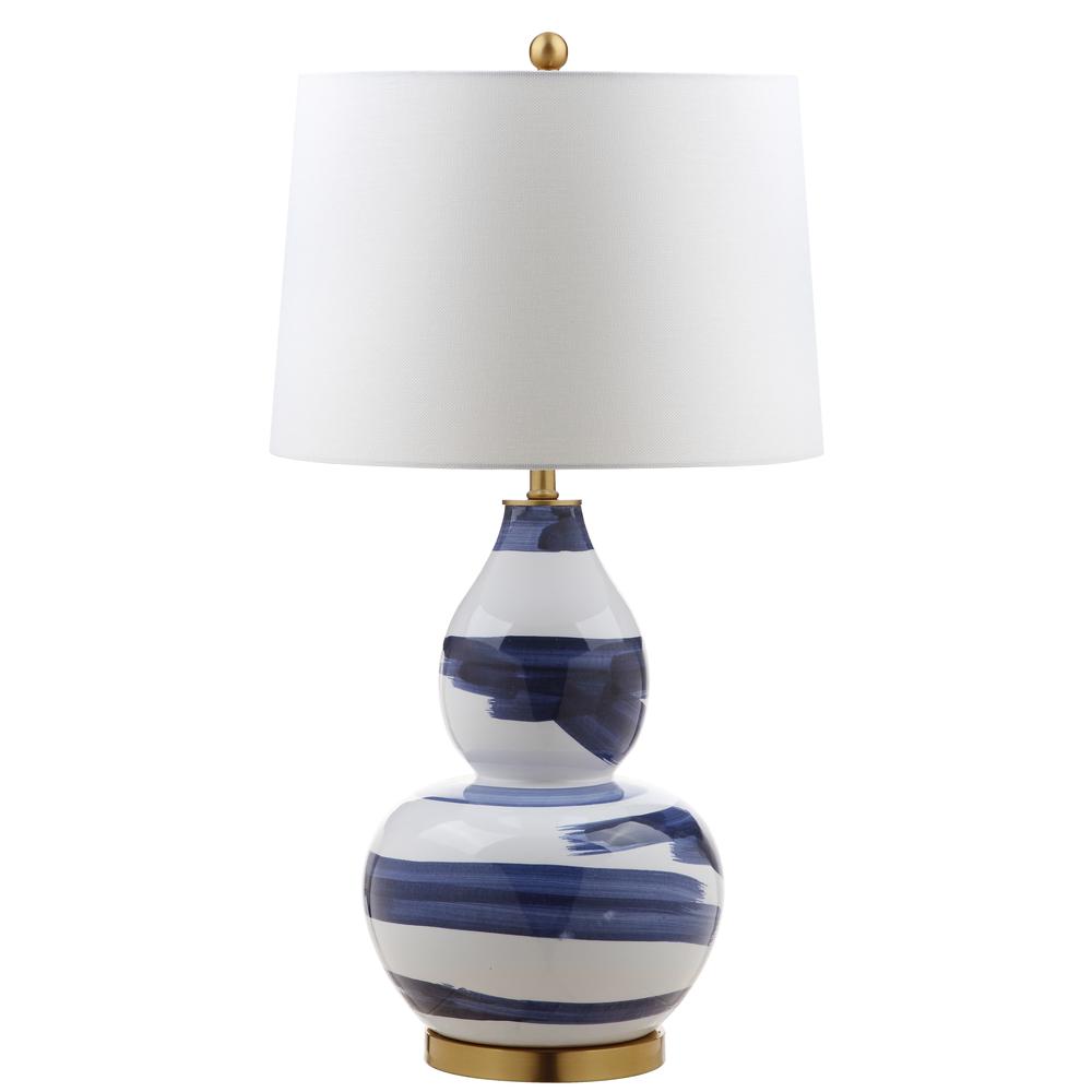Aileen Table Lamp, Blue/White. Picture 3