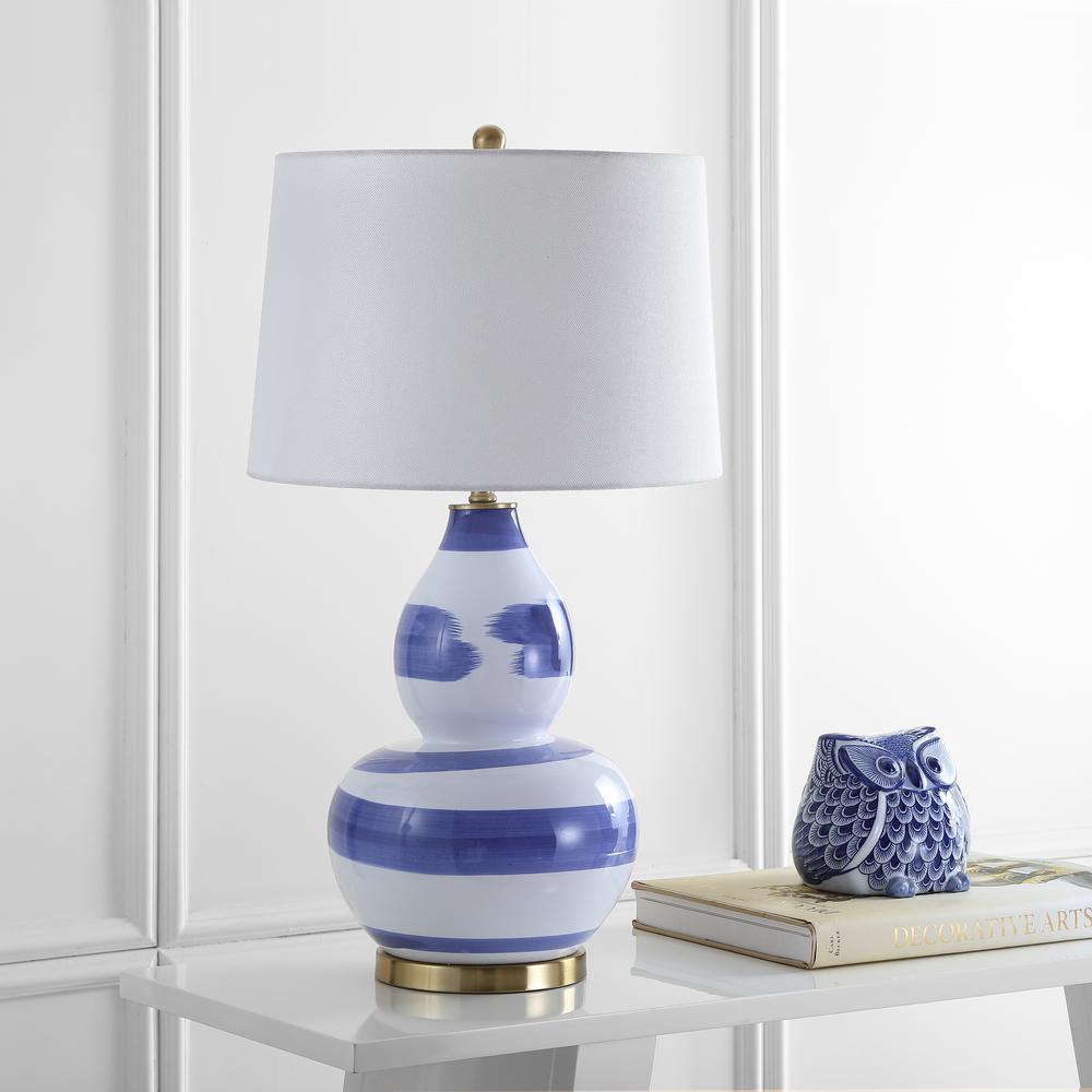Aileen Table Lamp, Blue/White. Picture 2