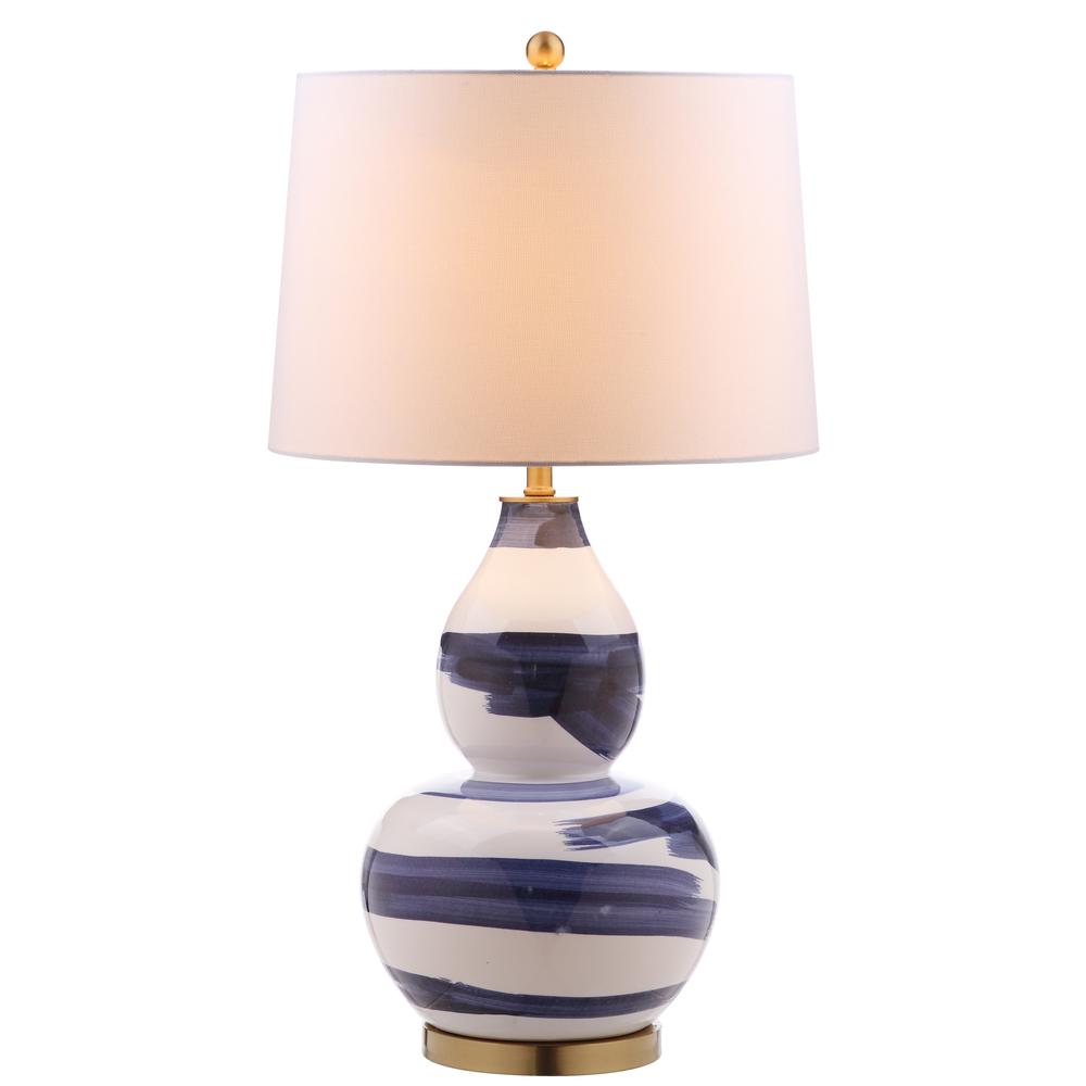 Aileen Table Lamp, Blue/White. Picture 5