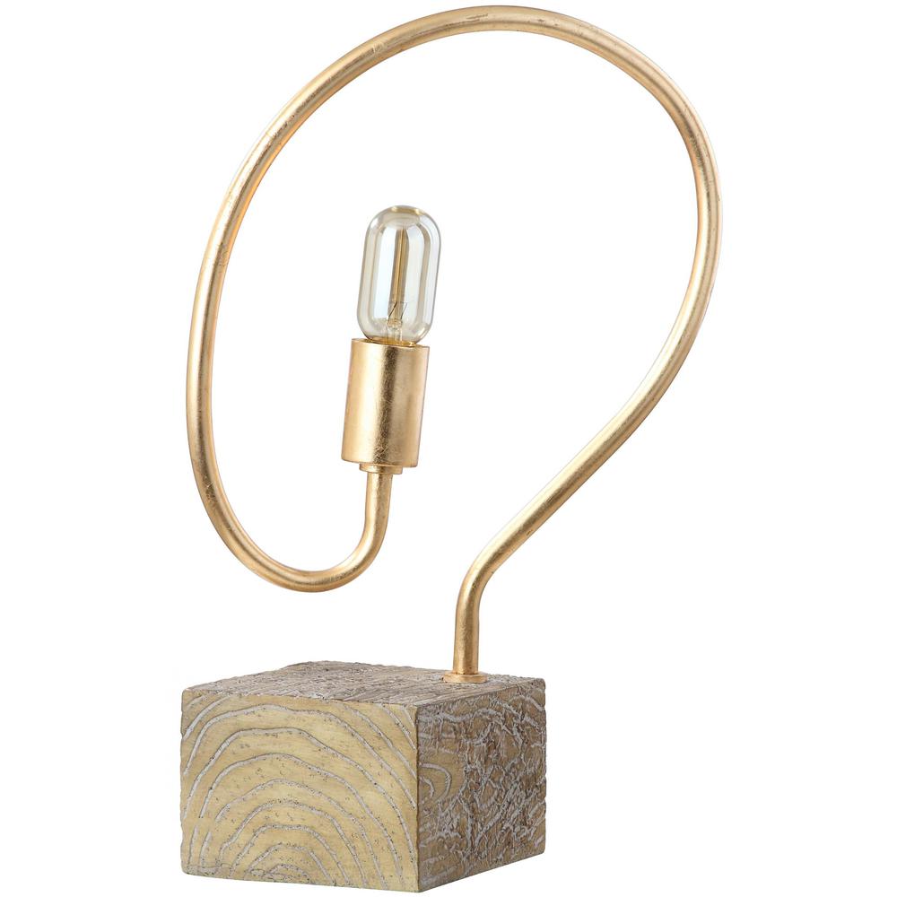 Tori 19.25-Inch H Table Lamp, Gold/Natural. Picture 2
