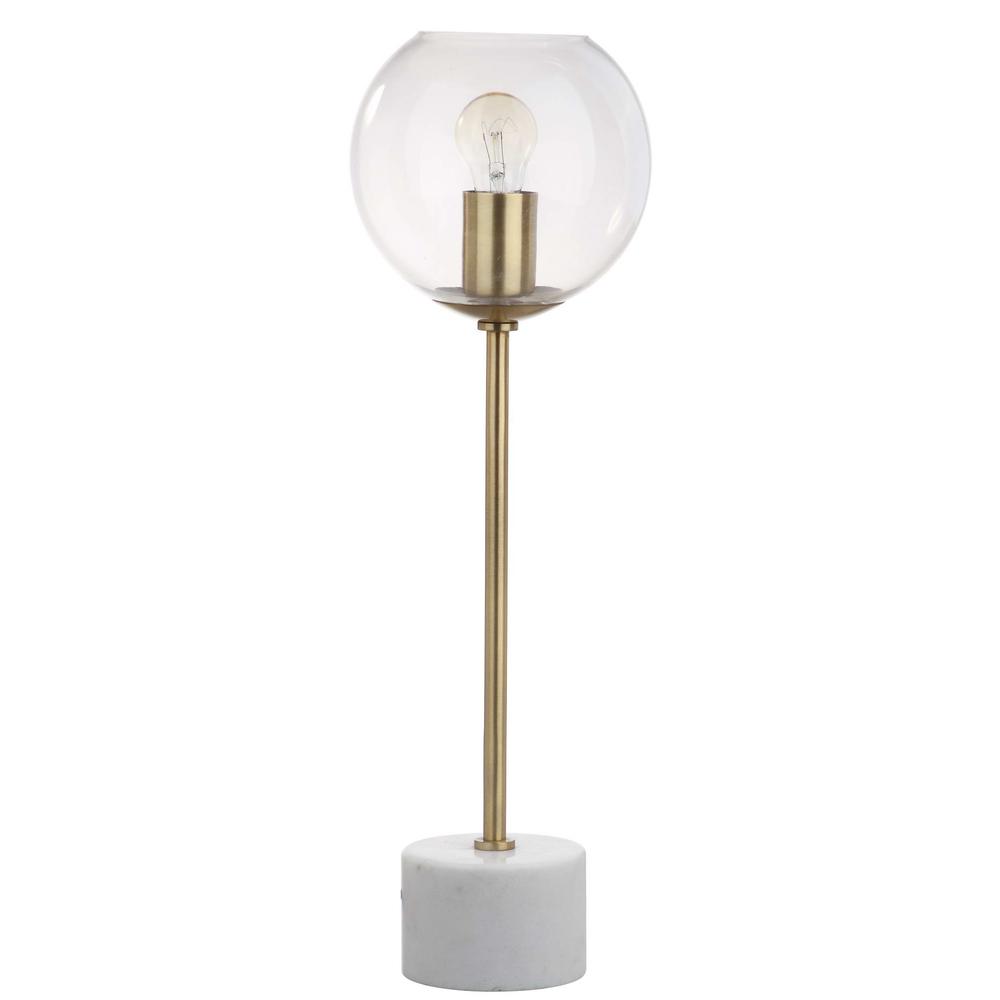 Caden 22.25-Inch H Table Lamp, Brass Gold/White. Picture 2