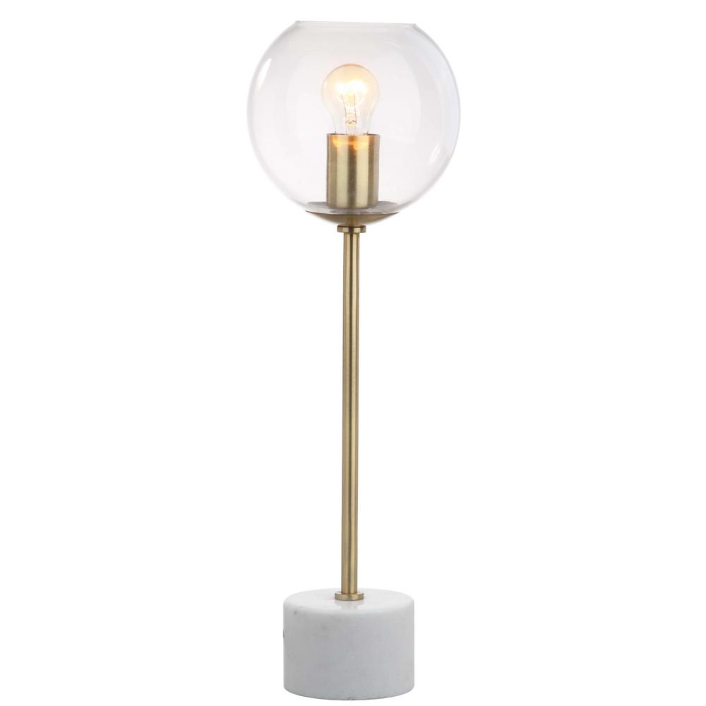 Caden 22.25-Inch H Table Lamp, Brass Gold/White. Picture 4