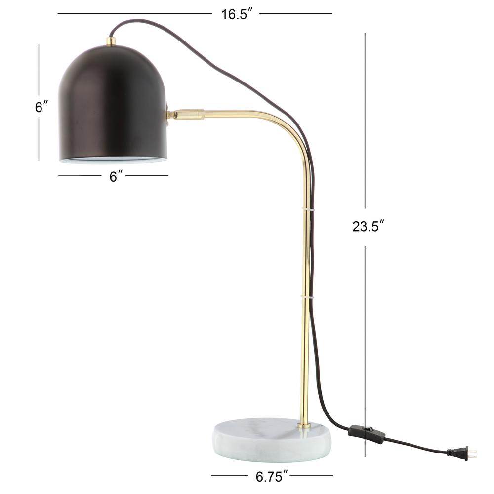 Drina 23.5-Inch H Table Lamp, Gold/Black. Picture 1