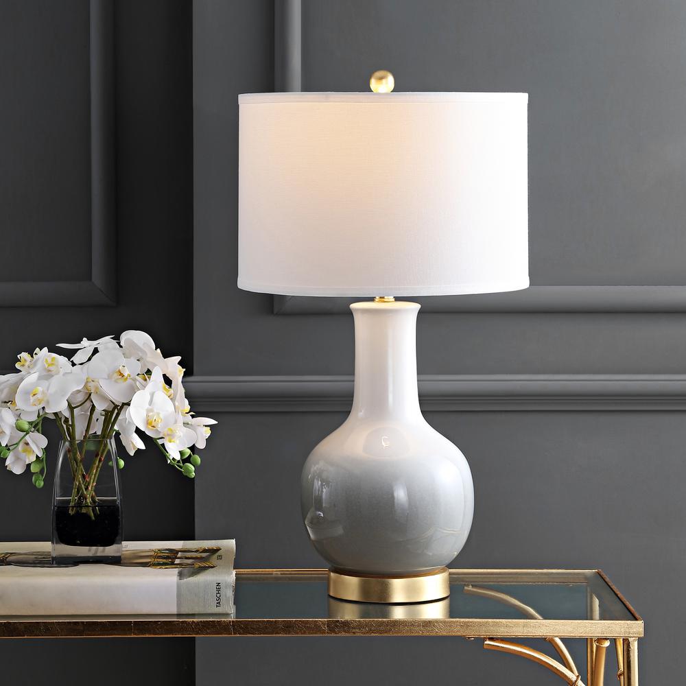 Alfio Table Lamp, Grey/White. Picture 4