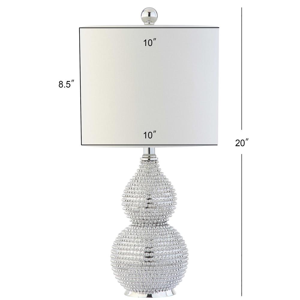 Clarabel Chrome 20-Inch H Table Lamp, Silver. Picture 1