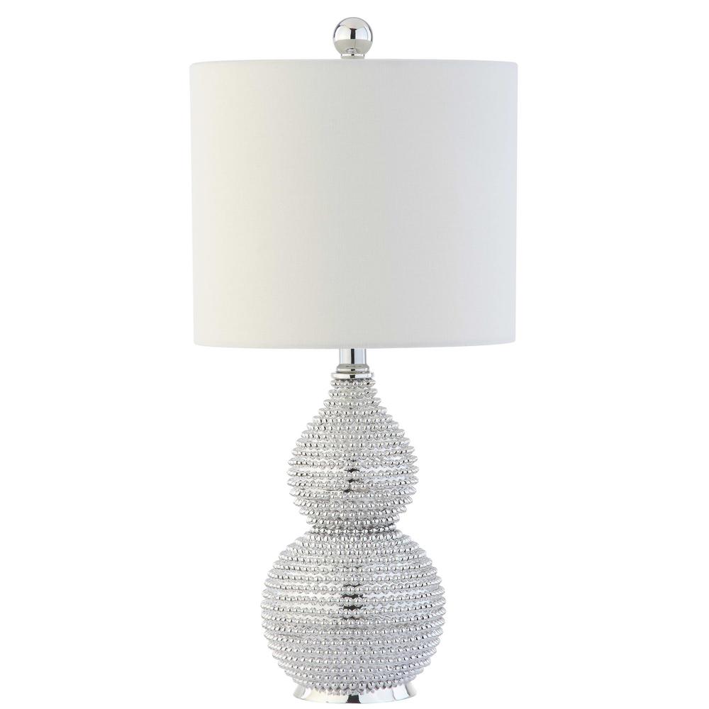 Clarabel Chrome 20-Inch H Table Lamp, Silver. Picture 3