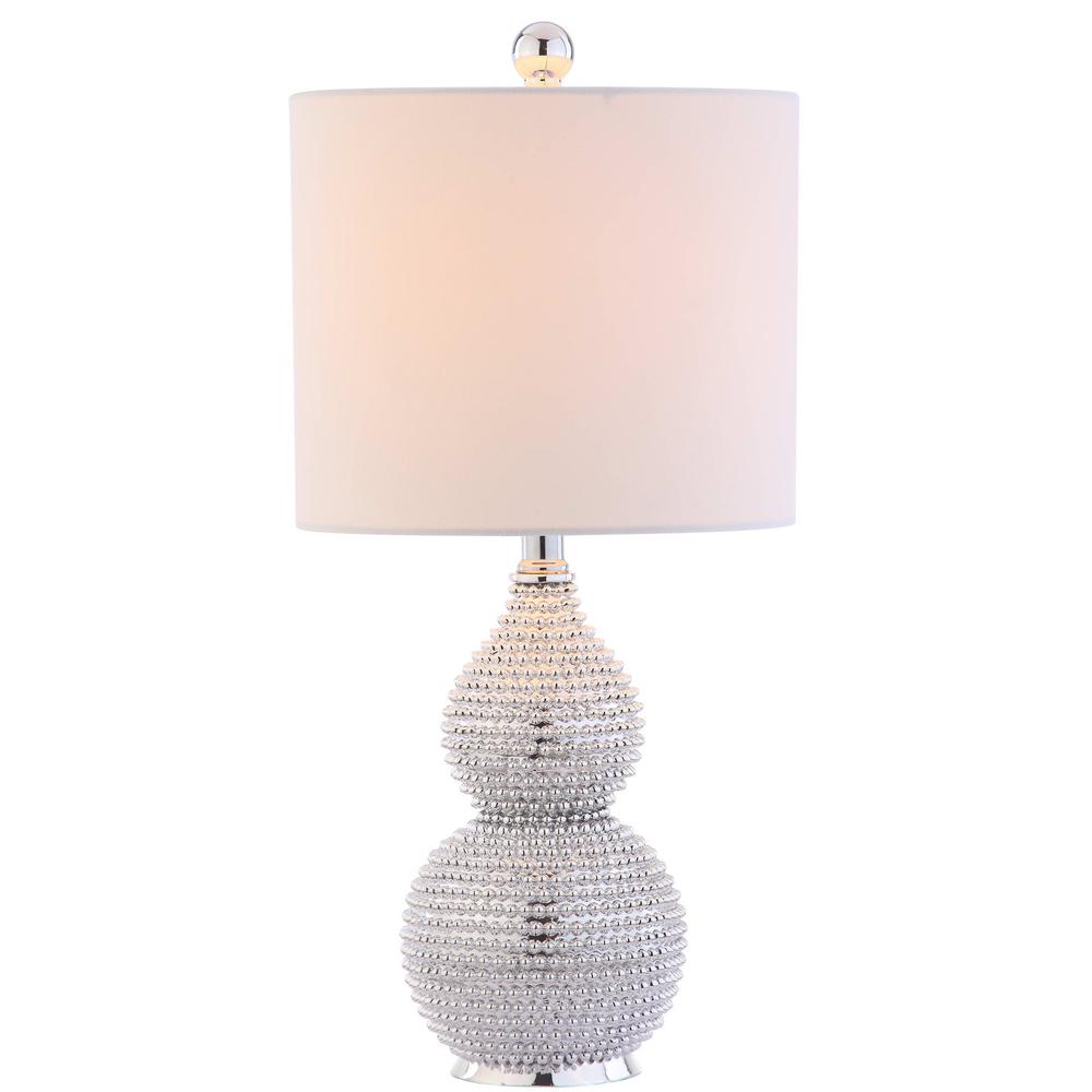 Clarabel Chrome 20-Inch H Table Lamp, Silver. Picture 5