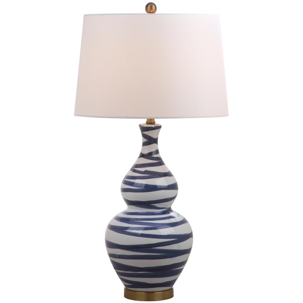 Aviana Table Lamp, White/Blue. Picture 5