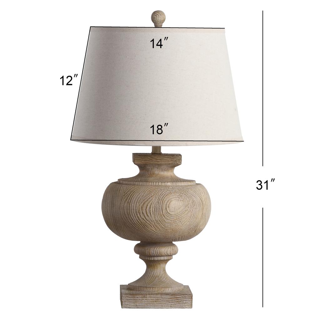Prescott 31-Inch Wood Table Lamp, Wood Finish. Picture 1