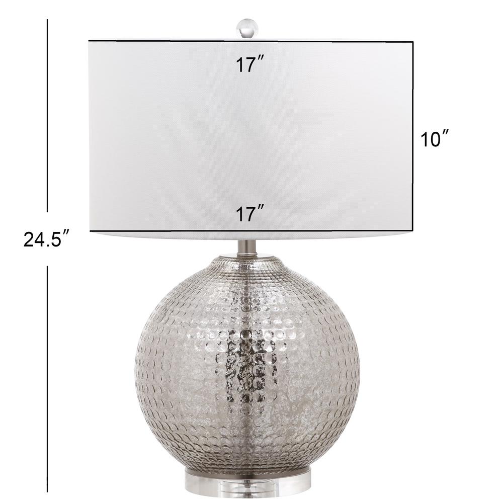 Adalius Glass Table Lamp, Mercury. Picture 1